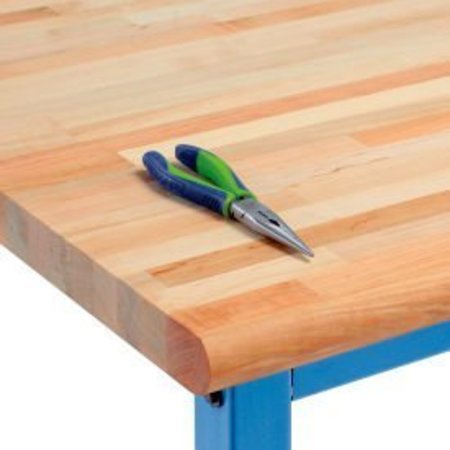 JOHN BOOS & CO Global Industrial„¢ Workbench Top, Maple Butcher Block Safety Edge, 72"W x 30"D x 1-3/4" Thick IST013-O-BN